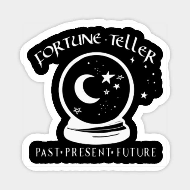 Fortune Teller Crystal Ball (White) Crystal Ball Sticker TeePublic